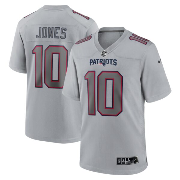 Mac Jones New England Patriots Nike Atmosphere Fashion Game Jersey Gray