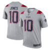 Mac Jones New England Patriots Nike Inverted Legend Player Performance Top Gray