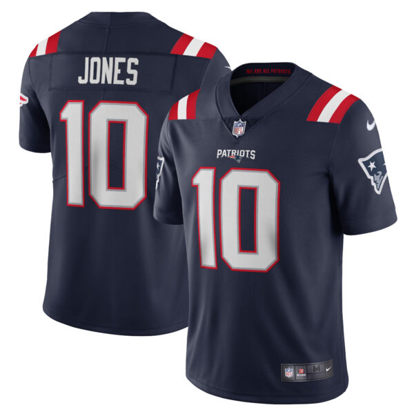 Mac Jones New England Patriots Nike Vapor Limited Jersey Navy