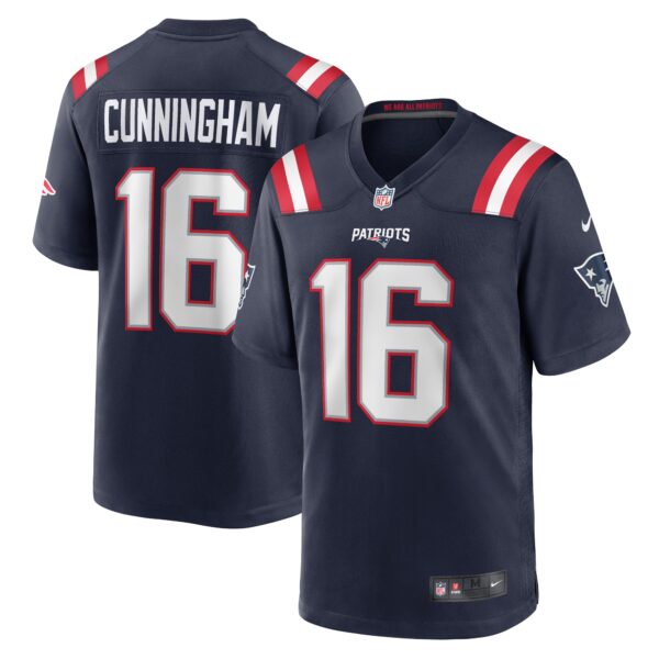 Malik Cunningham New England Patriots Nike Team Game Jersey Navy
