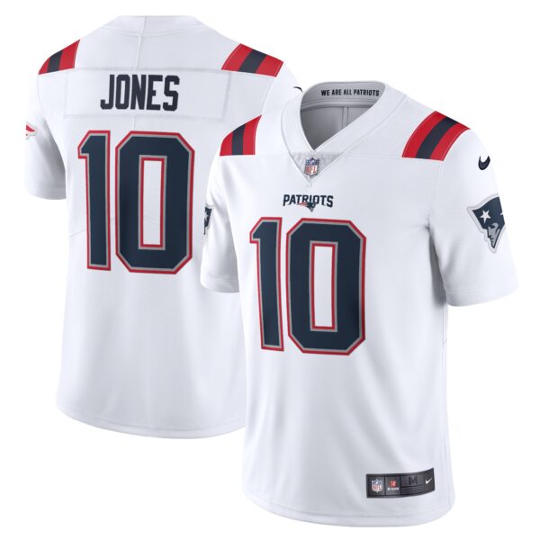 Mac Jones New England Patriots Nike Vapor Limited Jersey White
