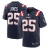 Marcus Jones New England Patriots Nike Game Player Jersey Navy