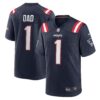 Number 1 Dad New England Patriots Nike Game Jersey Navy