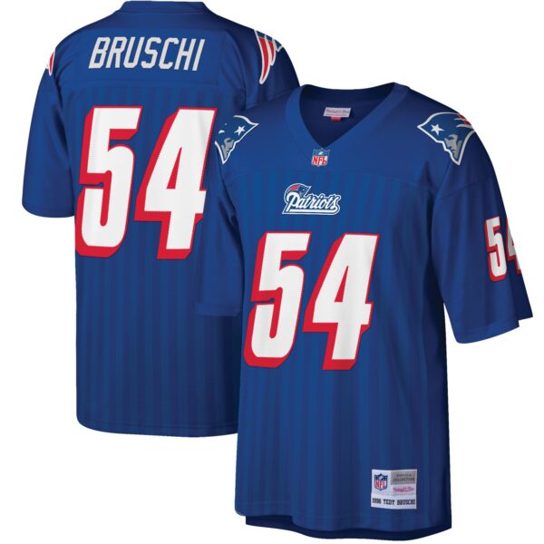 Tedy Bruschi New England Patriots Mitchell Ness Big Tall 1996 Retired Player Replica Jersey Royal