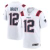 Tom Brady New England Patriots Nike Retired Game Jersey White