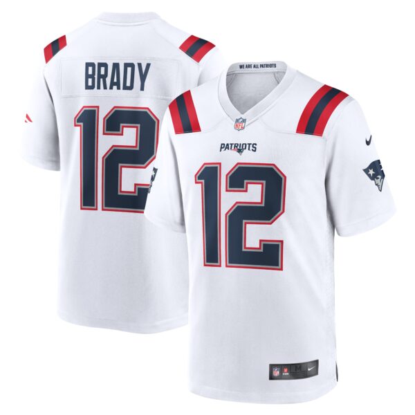 Tom Brady New England Patriots Nike Retired Game Jersey White