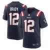 Tom Brady New England Patriots Nike Game Retired Player Jersey Navy