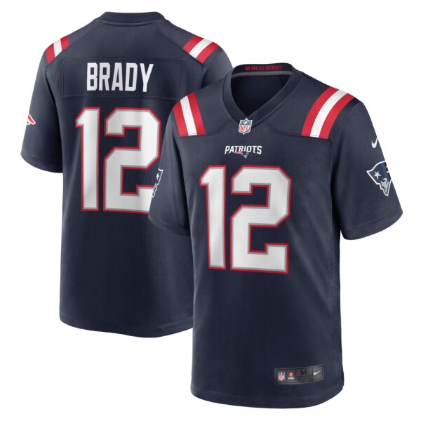 Tom Brady New England Patriots Nike Game Retired Player Jersey Navy