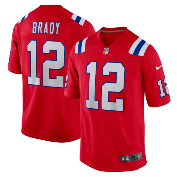 Tom Brady New England Patriots Nike Retired Game Jersey Red