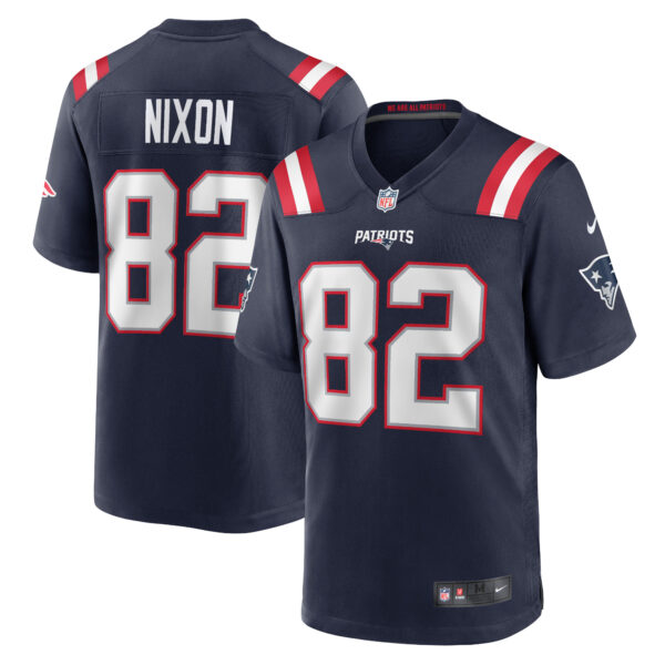 Tre Nixon New England Patriots Nike Player Game Jersey Navy