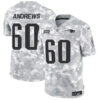 New England Patriots #60 David Andrews 2024 FUSE Arctic Camo Salute To Service Limited Football Stitched Jersey