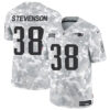 New England Patriots #38 Rhamondre Stevenson 2024 FUSE Arctic Camo Salute To Service Limited Football Stitched Jersey