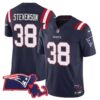 Men’s Patriots Massachusetts Patch Vapor Jersey – All Stitched – Navy – Rhamondre Stevenson