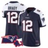Men’s Patriots Massachusetts Patch Vapor Jersey – All Stitched – Alternate – Tom Brady