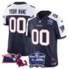 Patriots Bill Belichick 6x Champions Patch Vapor Custom Jersey – All Stitched – Youth – Alternate