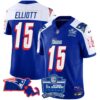 Women’s Patriots Bill Belichick 6x Champions Patch Vapor Jersey – All Stitched – 1996 Alternate – Ezekiel Elliott