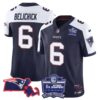 Women’s Patriots Bill Belichick 6x Champions Patch Vapor Jersey – All Stitched – Alternate – Bill Belichick