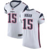 Men’s Nike New England Patriots #15 Chris Hogan White Stitched NFL Vapor Untouchable Elite Jersey