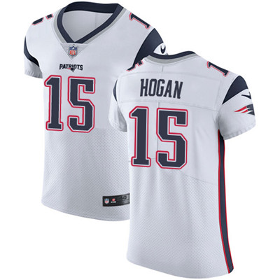 Men’s Nike New England Patriots #15 Chris Hogan White Stitched NFL Vapor Untouchable Elite Jersey