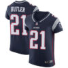 Men’s Nike New England Patriots #21 Malcolm Butler Navy Blue Team Color Stitched NFL Vapor Untouchable Elite Jersey