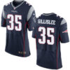 Men’s New England Patriots #35 Mike Gillislee Navy Blue Team Color Stitched NFL Nike Elite Jersey
