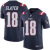 Nike Patriots #18 Matt Slater Navy Blue Men’s Stitched NFL Limited Rush Jersey