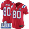 #80 Limited Irving Fryar Red Nike NFL Alternate Women’s Jersey New England Patriots Vapor Untouchable Super Bowl LIII Bound