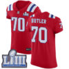 #70 Elite Adam Butler Red Nike NFL Alternate Men’s Jersey New England Patriots Vapor Untouchable Super Bowl LIII Bound