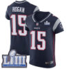 Men’s New England Patriots #15 Chris Hogan Navy Blue Nike NFL Home Vapor Untouchable Super Bowl LIII Bound Elite Jersey