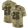 Nike Patriots #26 Sony Michel Camo Men’s Stitched NFL Limited 2018 Salute To Service Jersey