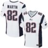 Men’s New England Patriots #82 Keshawn Martin White Road NFL Nike Elite Jersey
