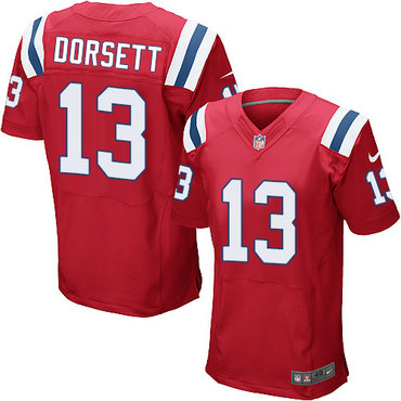 Nike New England Patriots #13 Phillip Dorsett Red Alternate Men’s Stitched NFL Elite Jersey