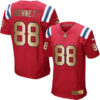 Nike Patriots #88 Martellus Bennett Red Alternate Men’s Stitched NFL Elite Gold Jersey