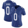 New York Giants #0 Brian Burns Blue Vapor Stitched Jersey