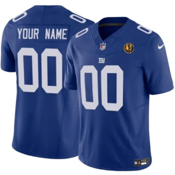 New York Giants Active Player Custom Blue 2023 FUSE With John Madden Jersey