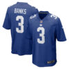 New York Giants #3 Deonte Banks Game Men Jersey – Royal