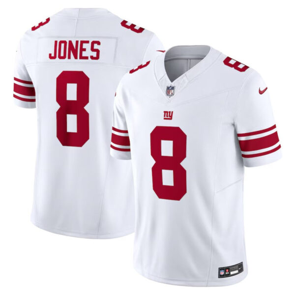 New York Giants #8 Daniel Jones Vapor FUSE Limited Jersey – White