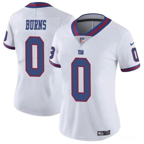 New York Giants #0 Brian Burns White Stitched Jersey