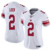 New York Giants #2 Drew Lock White Stitched Jersey
