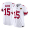New York Giants #15 Tommy Devito White 2023 FUSE With John Madden Jersey