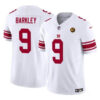 New York Giants #9 Matt Barkley White 2023 FUSE With John Madden Patch Vapor Jersey