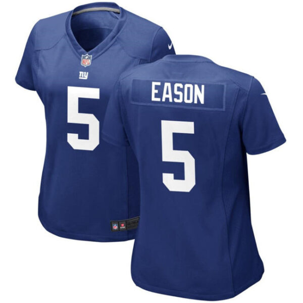 Women New York Giants #5 Jacob Eason Jersey