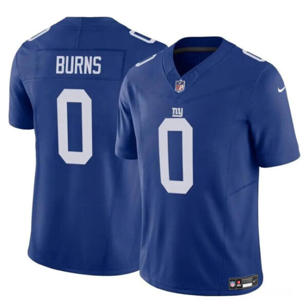New York Giants #0 Brian Burns Blue 2023 FUSE Vapor Untouchable Limited Stitched Jersey Jersey