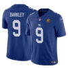 New York Giants #9 Matt Barkley Blue 2023 FUSE With John Madden Patch Vapor Jersey