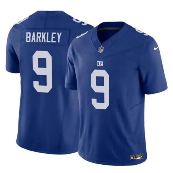 New York Giants #9 Matt Barkley Blue 2023 FUSE Vapor Untouchable Limited Football Stitched Game Jersey
