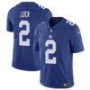 New York Giants #2 Drew Lock Blue Vapor Stitched Jersey 1