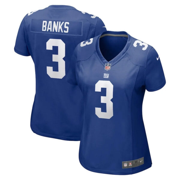New York Giants #3 Deonte Banks Game Jersey – Royal