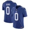New York Giants #0 Brian Burns Blue Vapor Stitched Jersey 1
