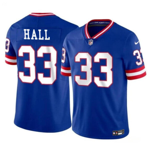 New York Giants #33 Hassan Hall 1 Jersey