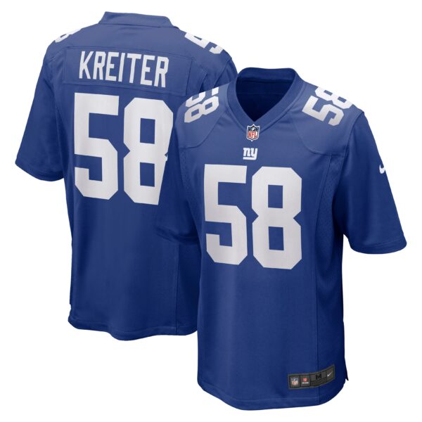 Casey Kreiter New York Giants Nike Game Jersey Royal